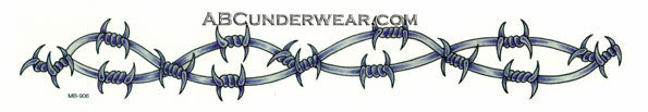 12" Barbed Wire Tattoo