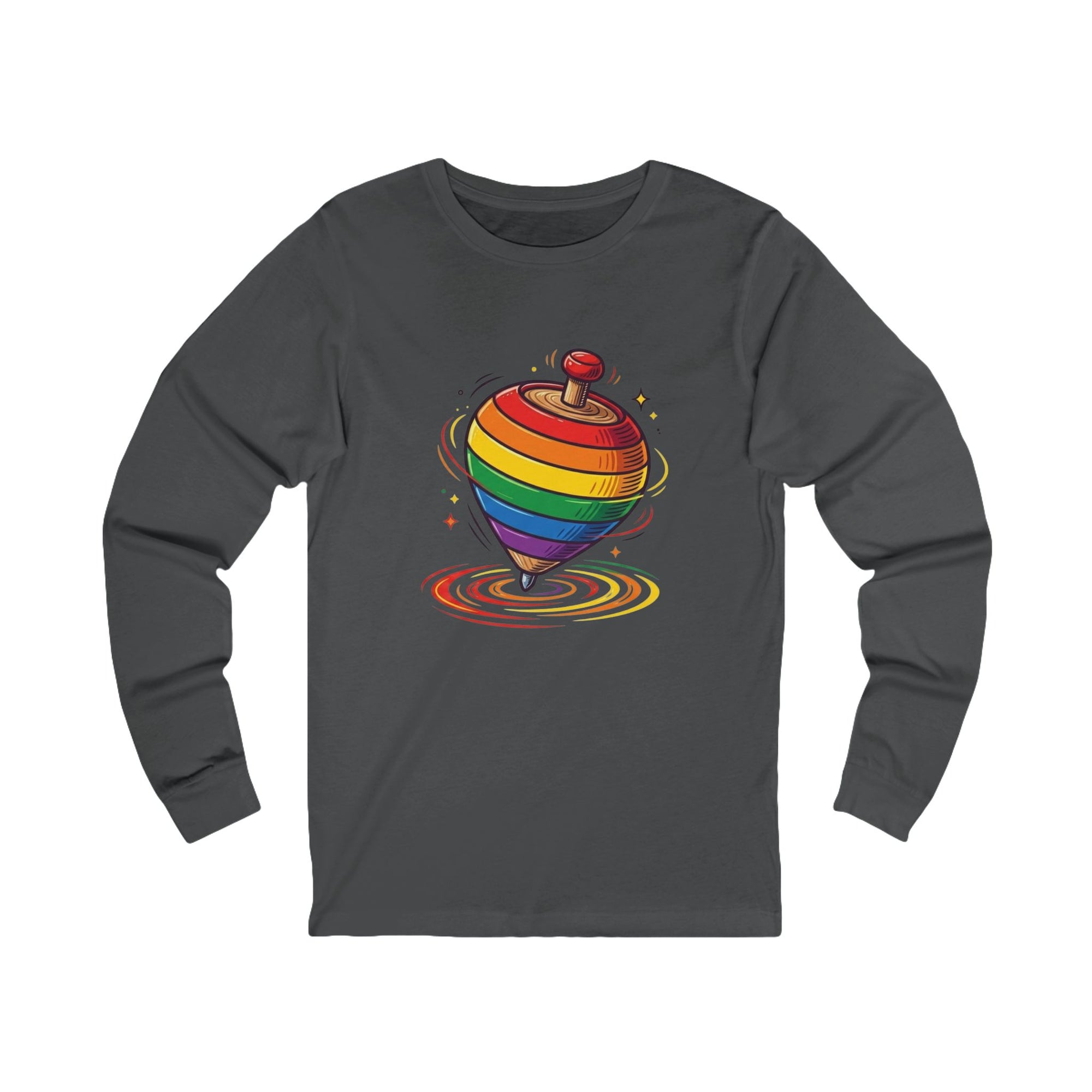 ABC Rainbow Top Cotton Jersey Long Sleeve Tee