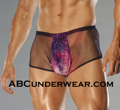 2 Tone Mesh Tie Dye Short