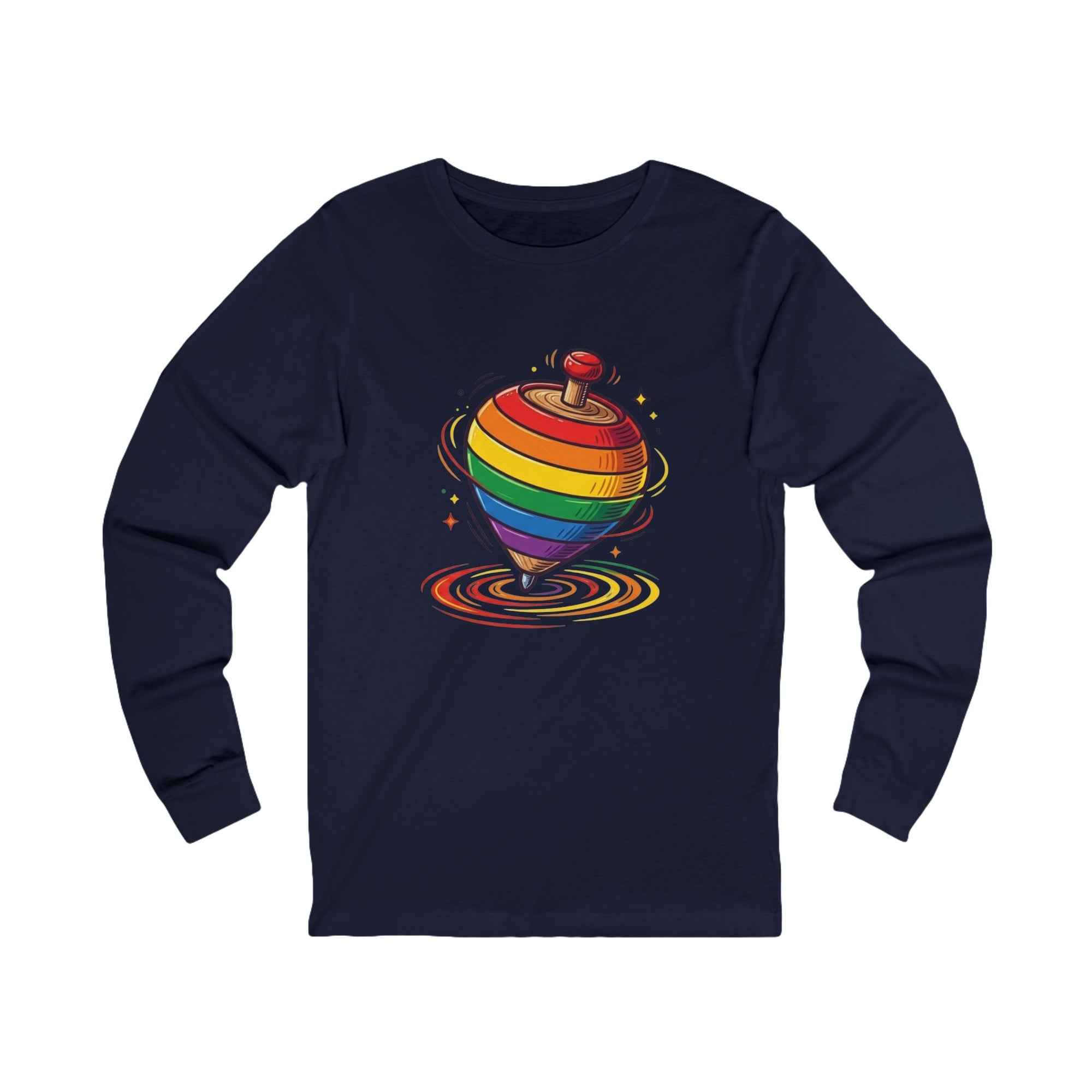 ABC Rainbow Top Cotton Jersey Long Sleeve Tee