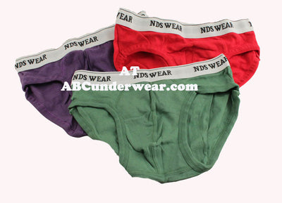 3 Pack NDS Wear Briefs Skinny Legs - Asst Colors