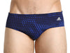 Adidas Mens Stylish Web Poly Print Competitive Swim Briefs -Clearance-Adidas-ABC Underwear