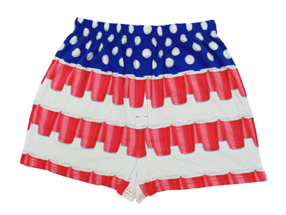 American Beer Pong Flag Boxer