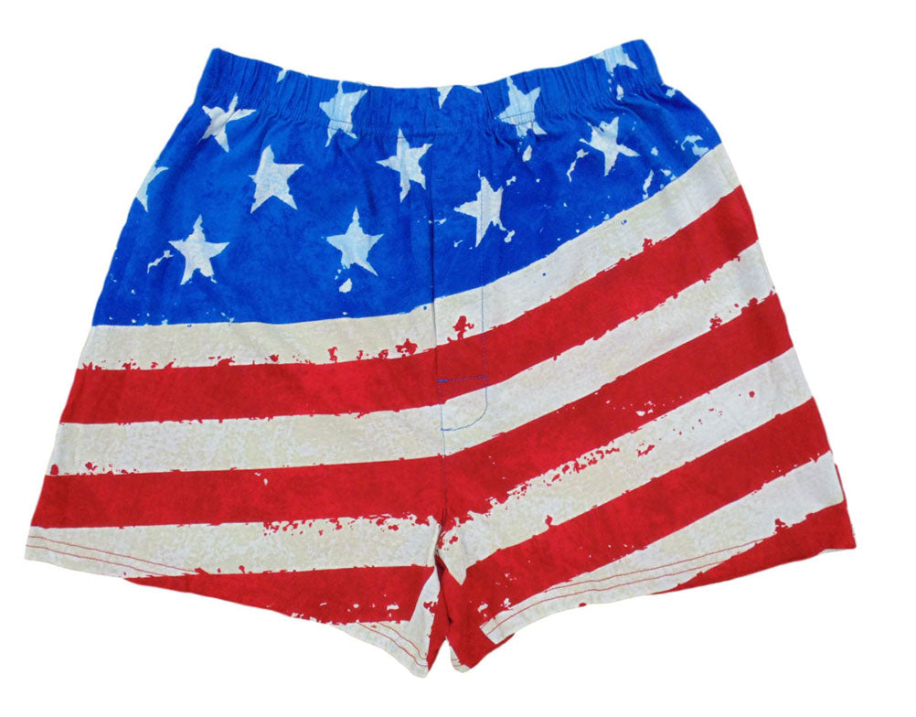 American Flag Patriotic Vintage Boxer