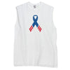 American Flag Ribbon Mens Muscle Shirt-Tooloud-ABC Underwear