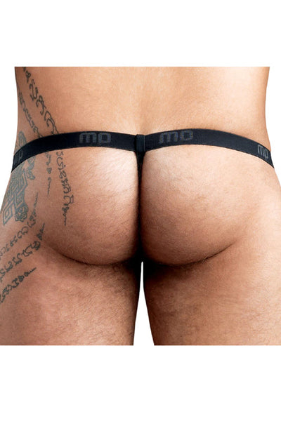 Animal Burnout Leopard Print Velvet Pouch G-String