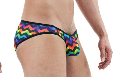 Arcoiris Geo Print Mens Bikini Brief By NDS Wear-NDS Wear-ABC Underwear
