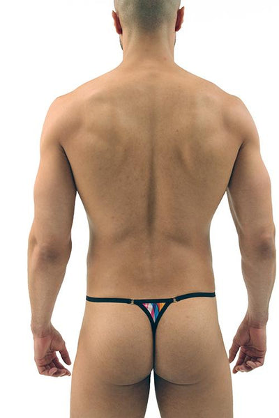 Artistic Brush Stroke Print G-string - Men's Thong