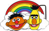 Bert and Ernie Rainbow Belt Buckle-tw-ABC Underwear