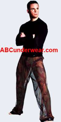 Big Men's Sheer Camouflage Baggy Pants