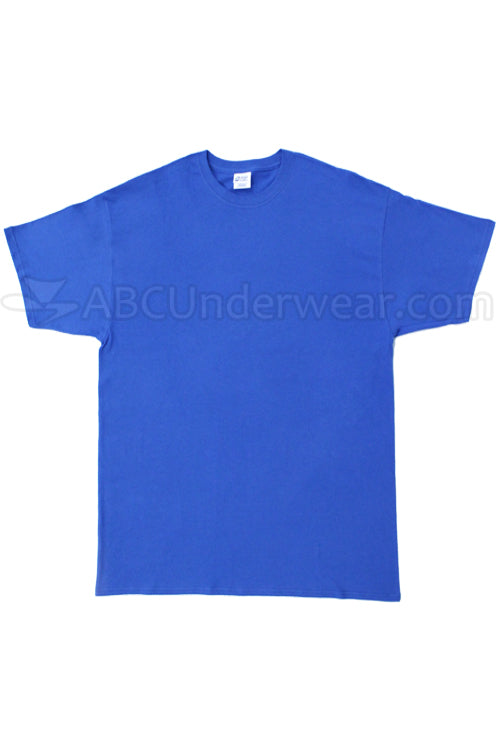 Big size night tshirt, Tall Cotton T-Shirt - Royal Blue