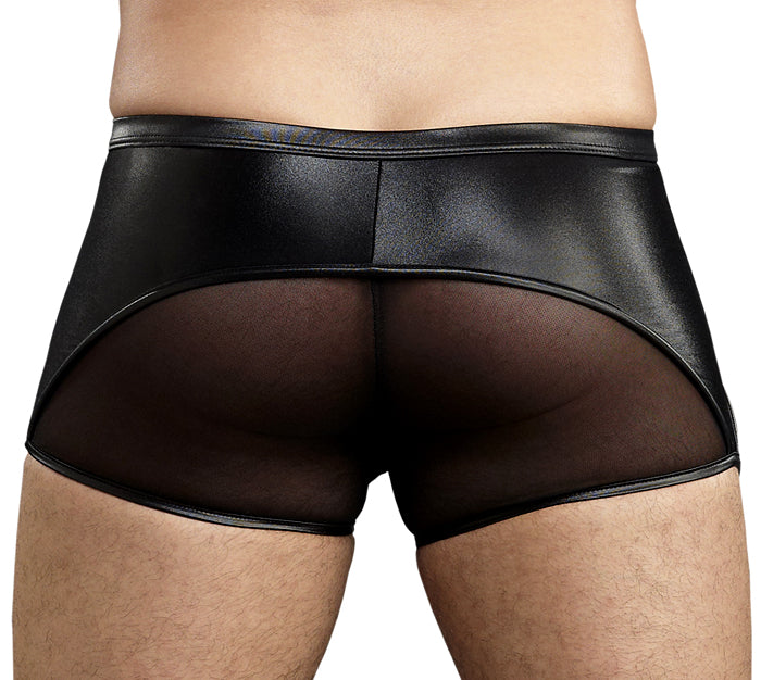 Birdcage Sheer Panel Slit Short -Closeout