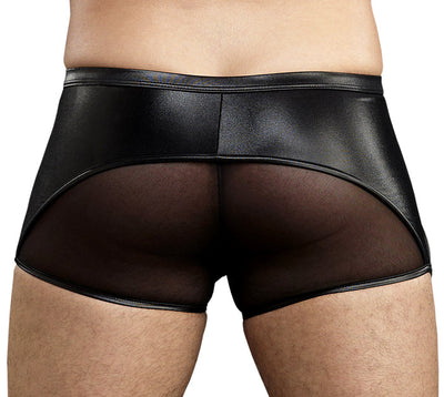 Birdcage Sheer Panel Slit Short -Closeout