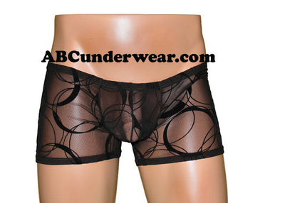 Black Eclipse Sheer Men's Boxer-Brief
