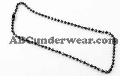 Black Stainless Steel 18" Necklace
