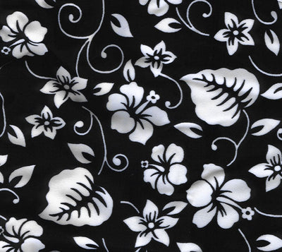 Black White Floral Swimshort-Male Power-ABC Underwear