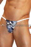 Blue Gray Camo G-String-NDS Wear-ABC Underwear