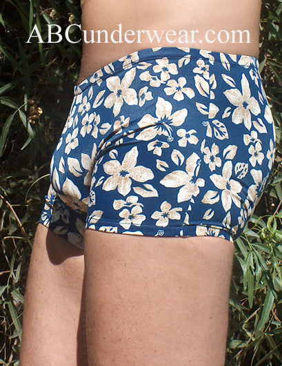 Blue Tropical Short Swimsuit