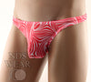 Bold and Stylish Red Striped Sheer Men's Thong-NDS Wear-ABC Underwear