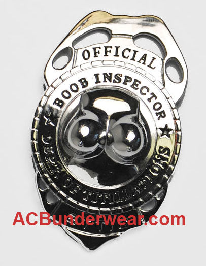Boob Inspector Badge