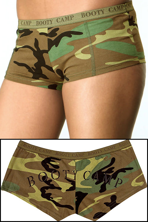 Booty Camp Forest Camo Booty Short