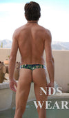 Brazilian Men's Thong with Camouflage Design-nds wear-ABC Underwear