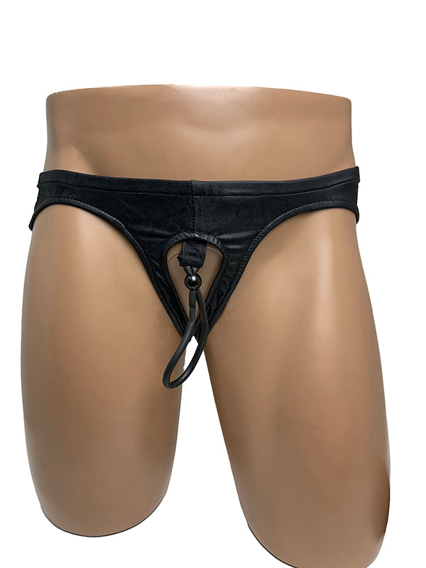 Aibc Open Front Thongs Men Underwear Penis Hole Mens G Strings Low