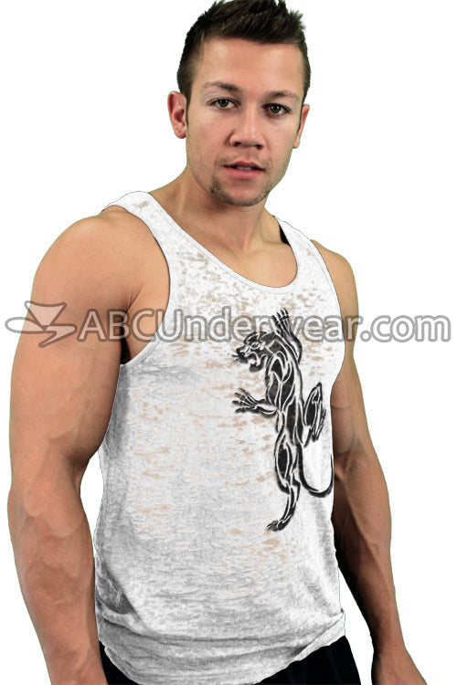 Burnout Panther Mens Tank Top