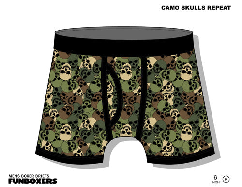 Camo Skull Boxer Brief