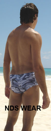 Camouflage Grey Lowrise Swimsuit