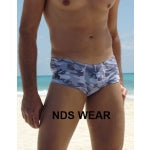 Camouflage Grey Lowrise Swimsuit