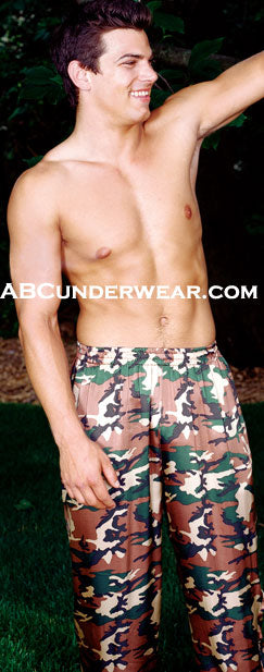 Camouflage Silk Lounge Pant - Clearance