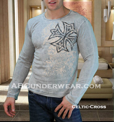 Celtic Designer Shirt Mens Long Sleeve