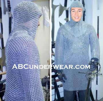 Chain mail Shirt and Headpiece-ABCunderwear.com-ABC Underwear