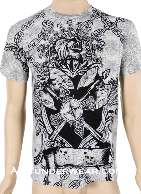 Chained Knights Designer T-shirt - Clearance
