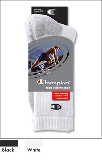 Champion High Performance Crew Sock 3 Pack
