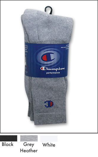 Champion Men's Performace Crew Socks 3 Pack