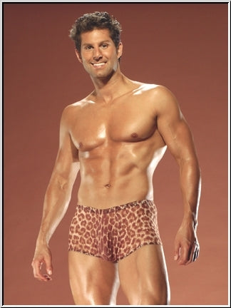 Cheetah Tricot Pouch Short - Clearance