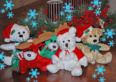 Christmas Plush Bears and Friends