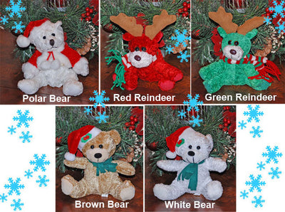 Christmas Plush Bears and Friends