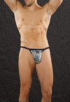 Clearance Sale: Aqua Leopard Thong - Small Size-ABCunderwear.com-ABC Underwear