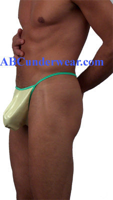 Clearance Sale: Stylish Men's Neon Patent Micro Thong