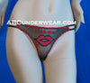 Clearance: Sheer Women's Thong - "Kiss Me"-ABCunderwear.com-ABC Underwear