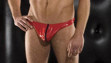 Clearance: Zakk Wet Look Backless Pouch Underwear - Limited Stock Available