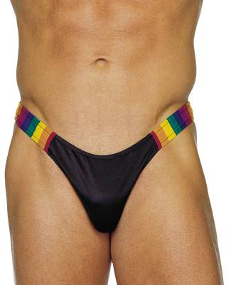 Colorful Sidestripe Thong: A Vibrant Addition to Your Intimate Collection-Male Power-ABC Underwear