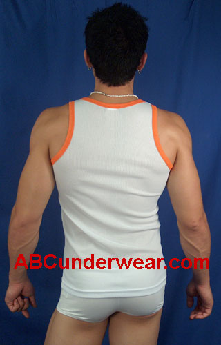 Contrast Mesh Tank Top