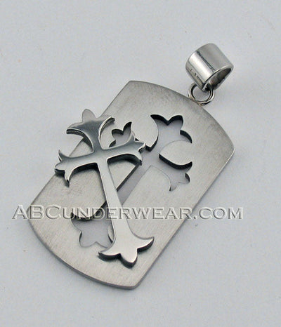 Cross Dog Tag Necklace