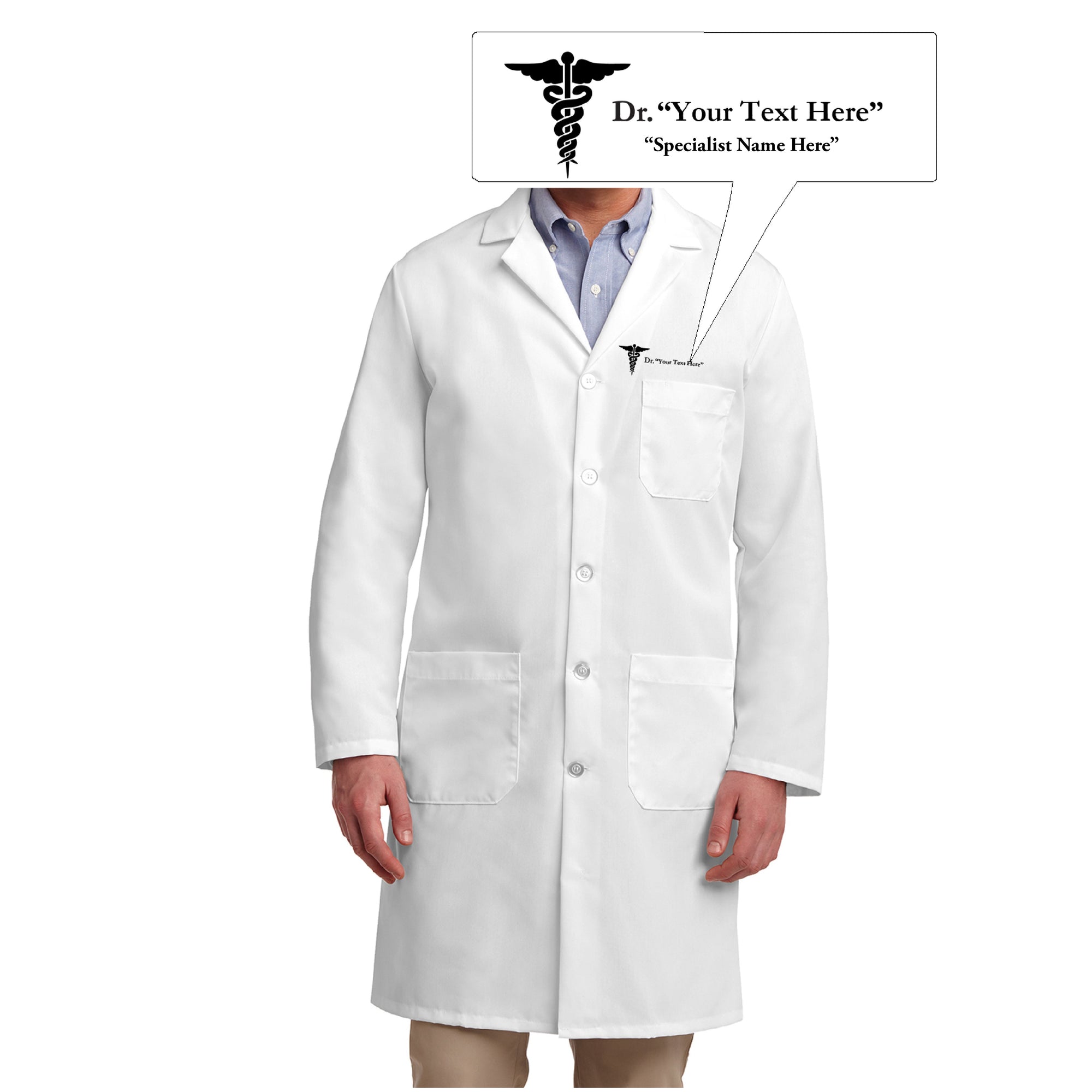 Custom Personalized Dr. Lab Coat Costume
