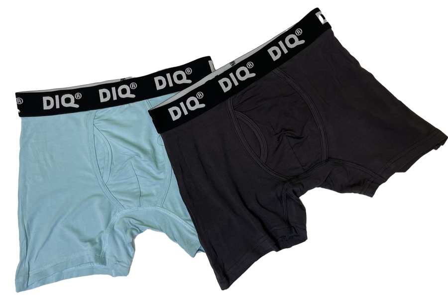DIQ Boxer Brief Underwear for Men with Fly 2 Pack
