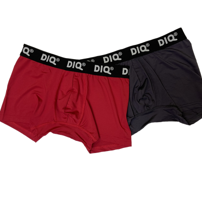 DIQ Sport Boxer Brief Underwear for Men - Mesh 2 Pack